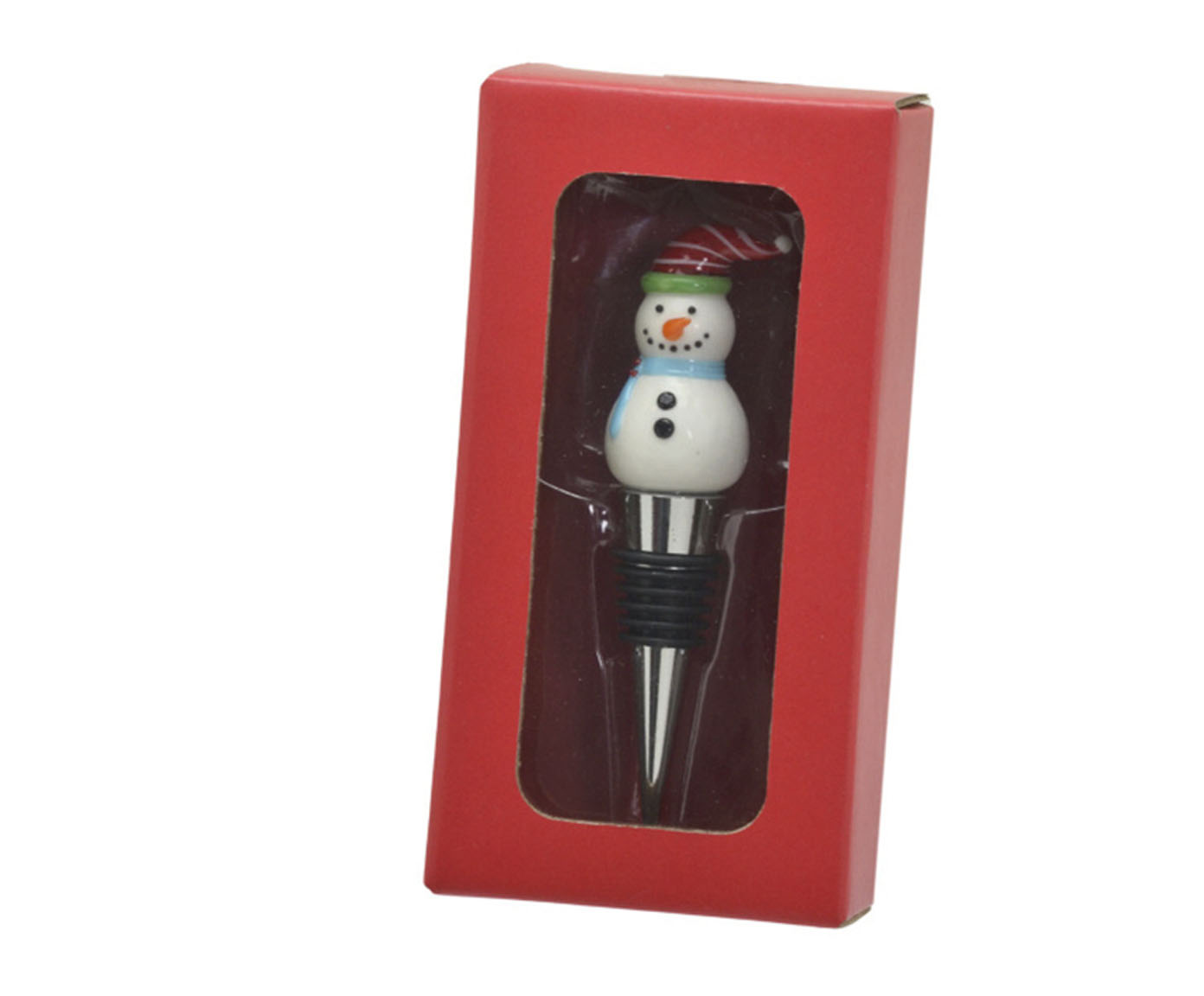 Tampa para Garrafa de Vinho Boneco de Neve - image 1