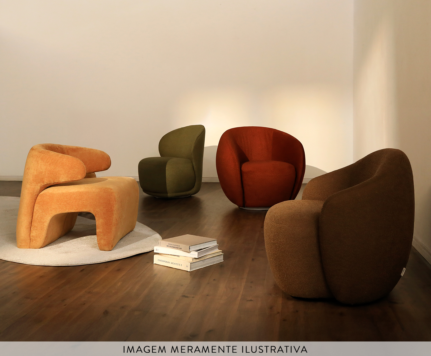 Poltrona Orin Boucle Marrom - image 1