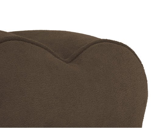 Puff Ret&acirc;ngular Boucle Pitanga Canela image number 6