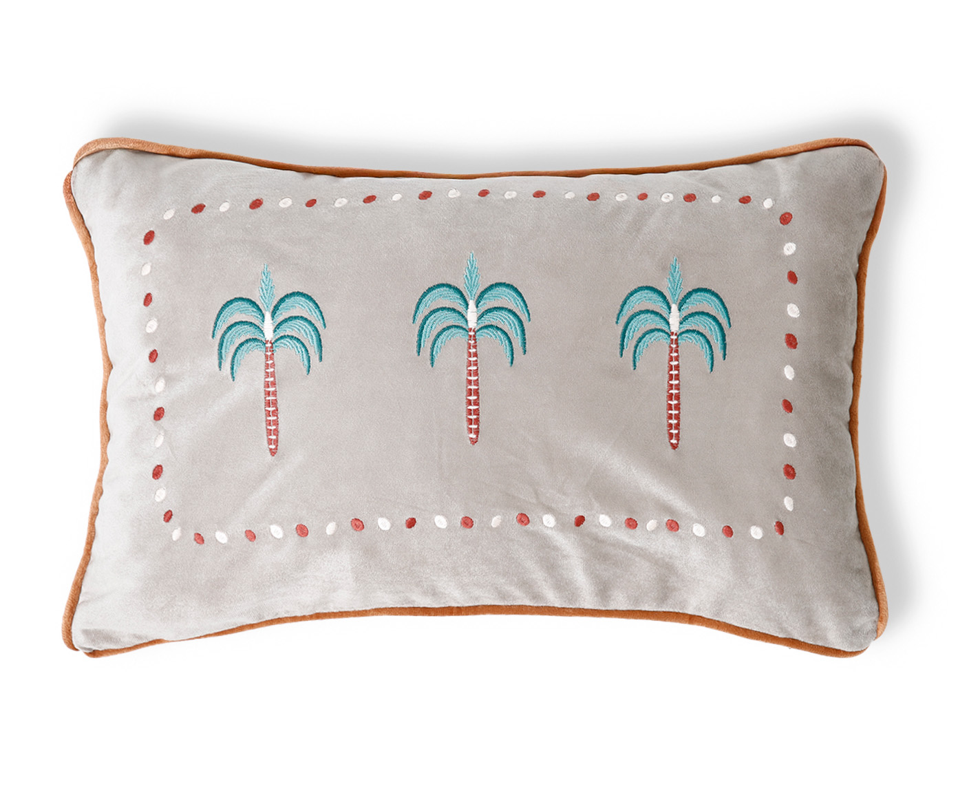 Capa de Almofada Bordada com Tassels Oasis Bege - image 0