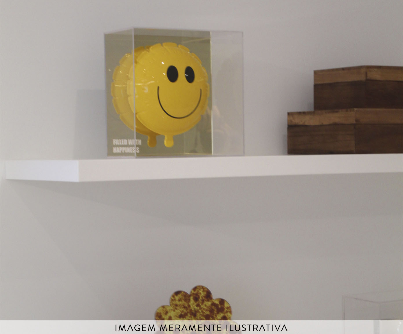 Escultura Balao Smiley Na Caixa - image 1