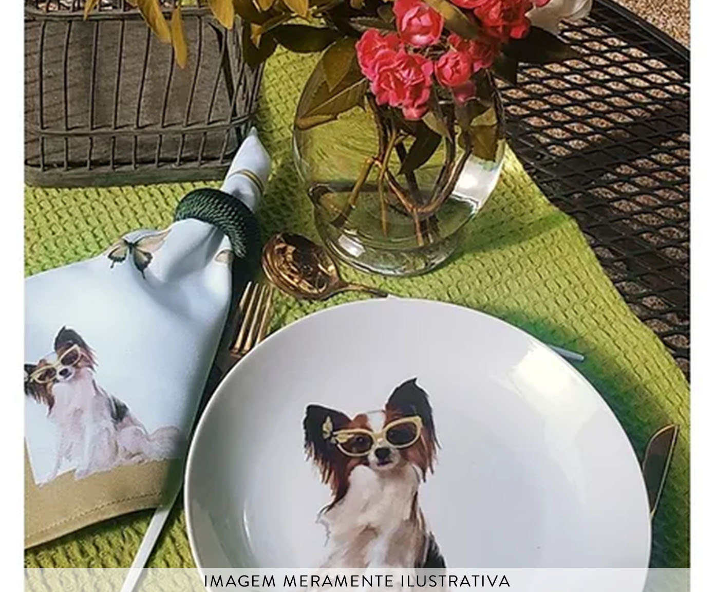 Prato de Porcelana Juju And Butterfly - image 1