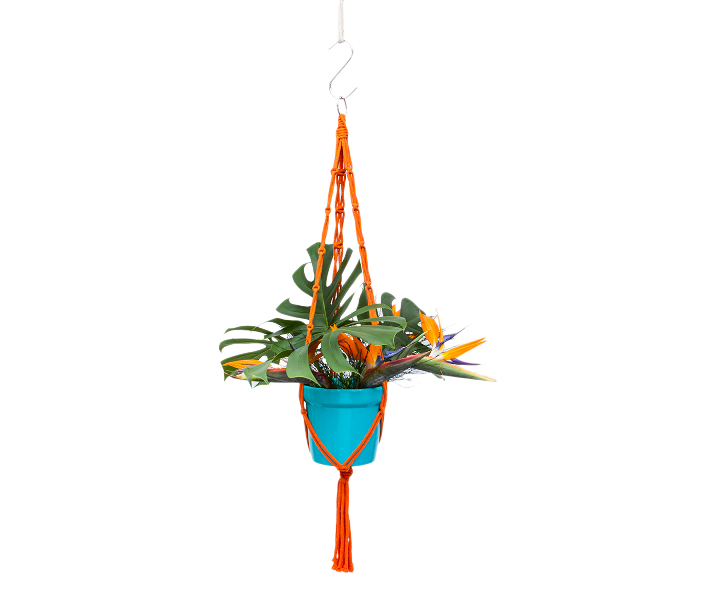 Hanger em Macram&ecirc; Summer Laranja image number 2