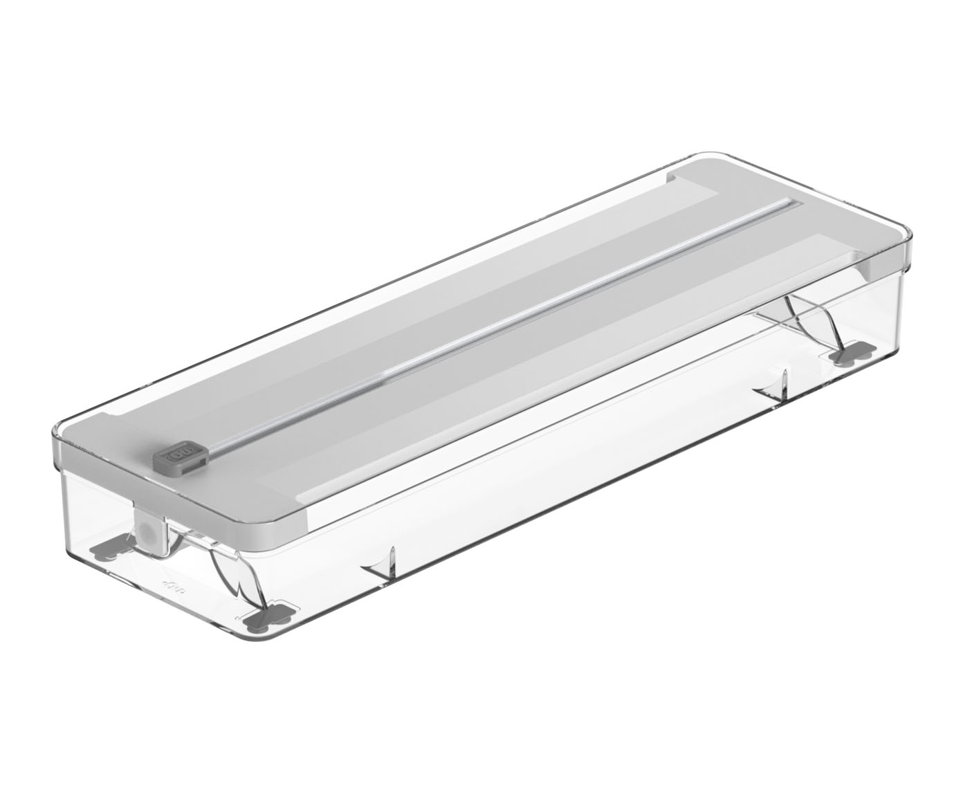 Organizador de Rolos Duplo Clear - Branco Fechado - image 0