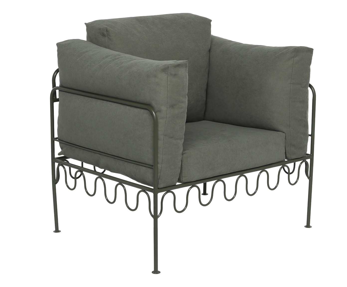 Poltrona Pop Indoor Ondas - Verde Musgo - image 0