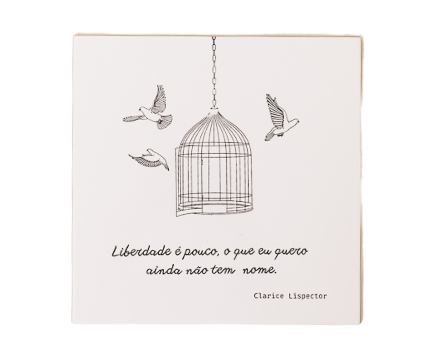Azulejo Decorativo "Liberdade &eacute; pouco" - image 0