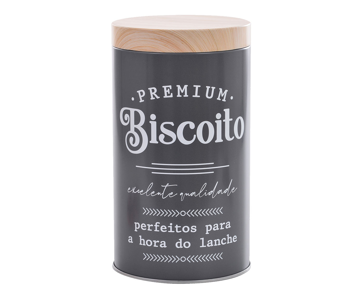 Lata para Biscoito Dolci Cinza - image 0
