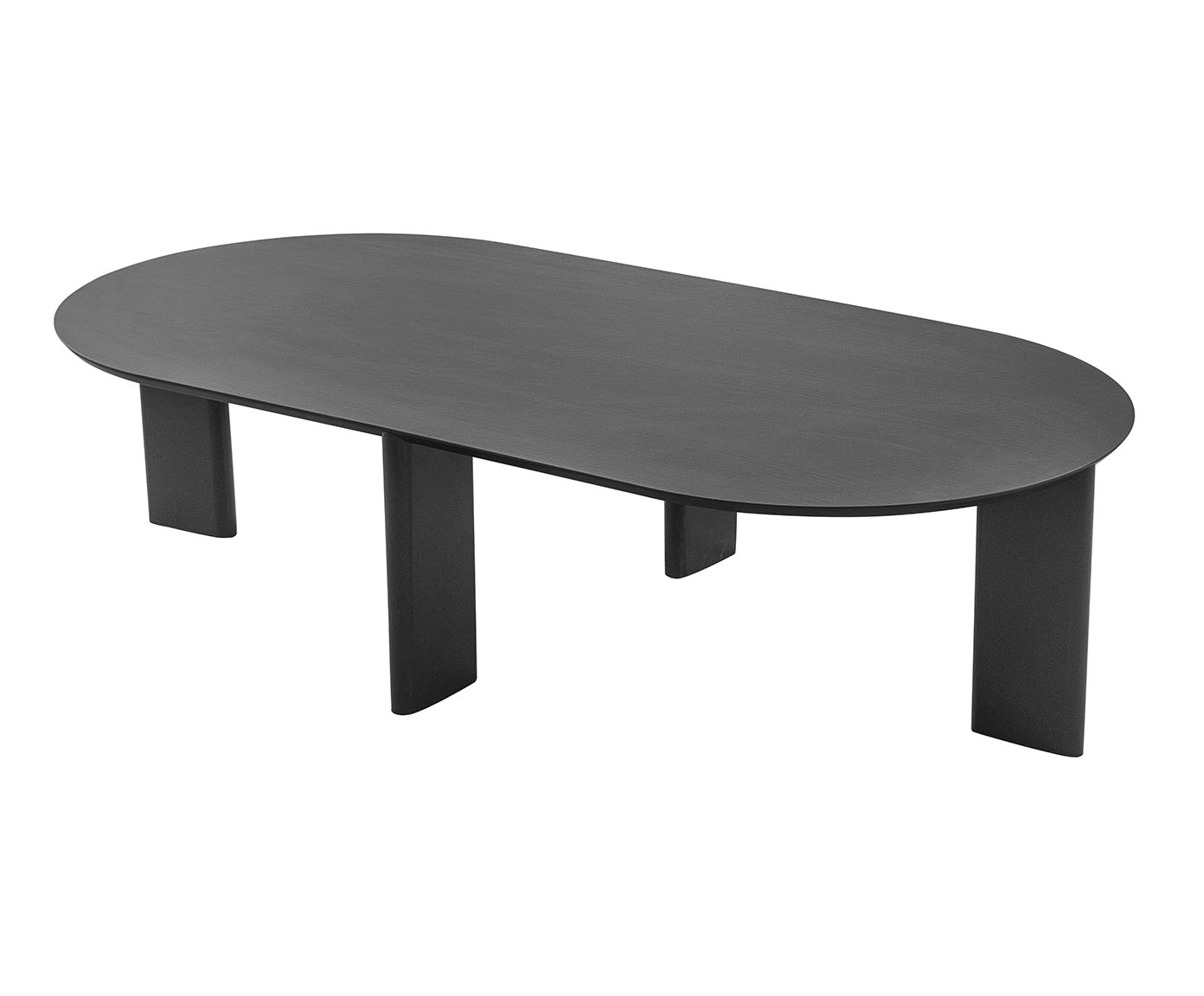 Mesa de Centro Org&acirc;nica Chanfrada Nero e Preto image number 1